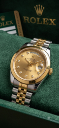 GOLDEN ROLEX OYSTER TWO TONE WITH SPECIAL DOUBLE LOCK