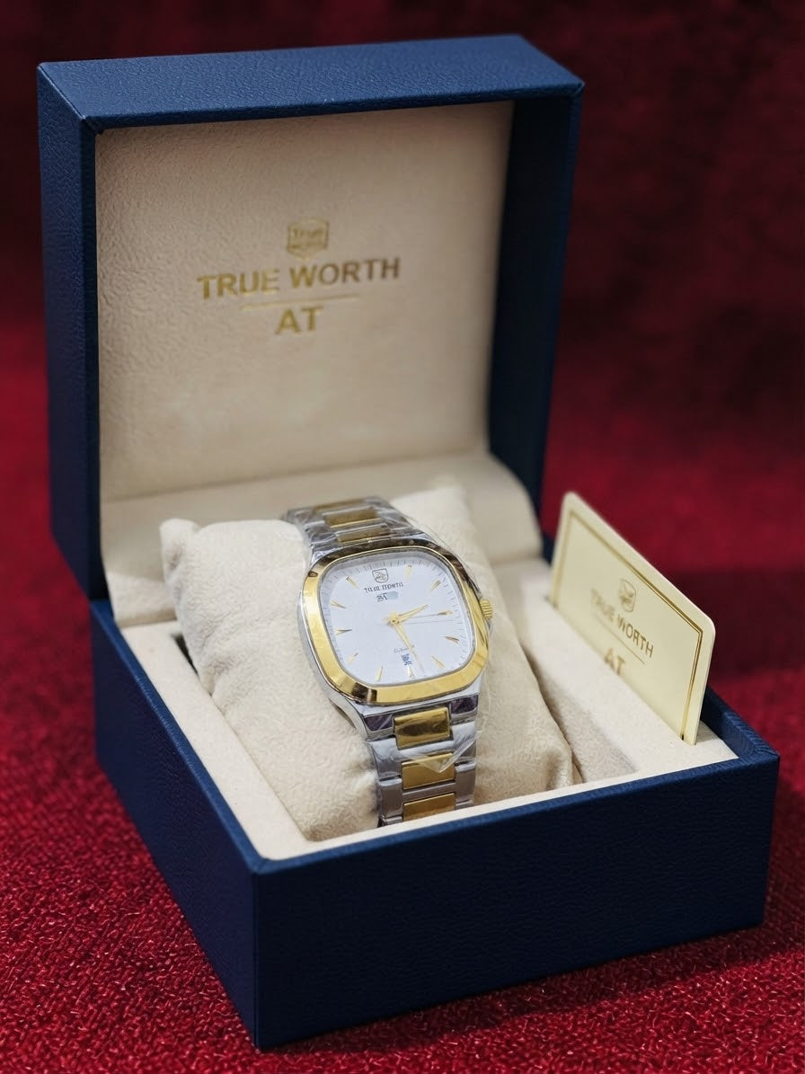 True Worth AT – Two-Tone Stainless Steel Luxury Dress Watch